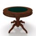 Mesa de Jogos Carteado 4 Lugares Bellagio com Gavetas e Tampo Reversível Base Estrela com Tecido Imbuia/Verde G42 - Gran Belo