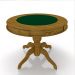Mesa de Jogos Carteado 4 Lugares Bellagio com Gavetas e Tampo Reversível Base Estrela com Tecido Mel/Verde G42 - Gran Belo