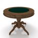Mesa de Jogos Carteado 4 Lugares Bellagio com Gavetas e Tampo Reversível Base Estrela com Tecido Nogueira/Verde G42 - Gran Belo