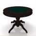 Mesa de Jogos Carteado 4 Lugares Bellagio com Gavetas e Tampo Reversível Base Estrela com Tecido Tabaco/Verde G42 - Gran Belo