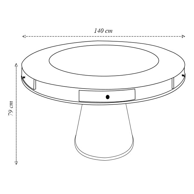 Mesa de Jogos Carteado 6 Lugares Bellagio com Gavetas e Tampo Reversível Base Cone com Tecido Imbuia/Verde G42 - Gran Belo