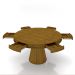 Mesa de Jogos Carteado 6 Lugares Bellagio com Gavetas e Tampo Reversível Base Cone com Tecido Mel/Verde G42 - Gran Belo