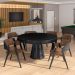 Mesa de Jogos Carteado 6 Lugares Bellagio com Gavetas e Tampo Reversível Base Cone com Tecido Preto/Verde G42 - Gran Belo