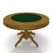 Mesa de Jogos Carteado 6 Lugares Bellagio com Gavetas e Tampo Reversível Base Estrela com Tecido Mel/Verde G42 - Gran Belo