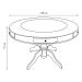 Mesa de Jogos Carteado 6 Lugares Bellagio com Gavetas e Tampo Reversível Base Estrela com Tecido Tabaco/Verde G42 - Gran Belo