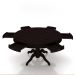 Mesa de Jogos Carteado 6 Lugares Bellagio com Gavetas e Tampo Reversível Base Estrela com Tecido Tabaco/Verde G42 - Gran Belo
