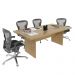 Mesa de Reunião para Escritório Home Office ME4119 MDP Amendoa G69 - Gran Belo