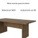 Mesa de Reunião para Escritório Home Office ME4119 MDP Nogal G69 - Gran Belo