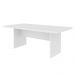 Mesa de Reunião para Escritório Home Office ME4119 MDP Rustico Branco G69 - Gran Belo