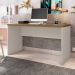 Mesa para Escritório Decorativa 1.3 Home Office Rocky MDP/BP Lamina Mel/OffWhite G11 - Gran Belo
