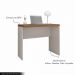 Mesa para Escritório Decorativa 90cm Home Office Rocky MDP/BP Lamina Mel/OffWhite G11 - Gran Belo