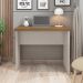 Mesa para Escritório Decorativa 90cm Home Office Rocky MDP/BP Lamina Mel/OffWhite G11 - Gran Belo