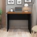 Mesa para Escritório Decorativa 90cm Home Office Rocky MDP/BP Nogueira/Preto G11 - Gran Belo