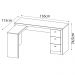 Mesa para Escritório Home Office ME4101 MDP Amendoa G69 - Gran Belo