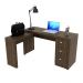 Mesa para Escritório Home Office ME4101 MDP Nogal G69 - Gran Belo