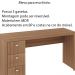 Mesa para Escritório Home Office ME4102 MDP Amendoa G69 - Gran Belo