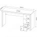 Mesa para Escritório Home Office ME4102 MDP Branco G69 - Gran Belo