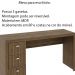 Mesa para Escritório Home Office ME4102 MDP Nogal G69 - Gran Belo