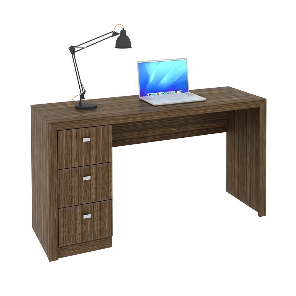 Mesa para Escritório Home Office ME4102 MDP Nogal G69 - Gran Belo