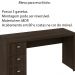 Mesa para Escritório Home Office ME4102 MDP Rústico G69 - Gran Belo