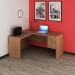 Mesa para Escritório Home Office ME4106 MDP Amendoa G69 - Gran Belo