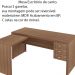 Mesa para Escritório Home Office ME4106 MDP Amendoa G69 - Gran Belo