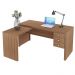 Mesa para Escritório Home Office ME4106 MDP Amendoa G69 - Gran Belo