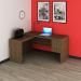 Mesa para Escritório Home Office ME4106 MDP Nogal G69 - Gran Belo
