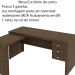 Mesa para Escritório Home Office ME4106 MDP Nogal G69 - Gran Belo