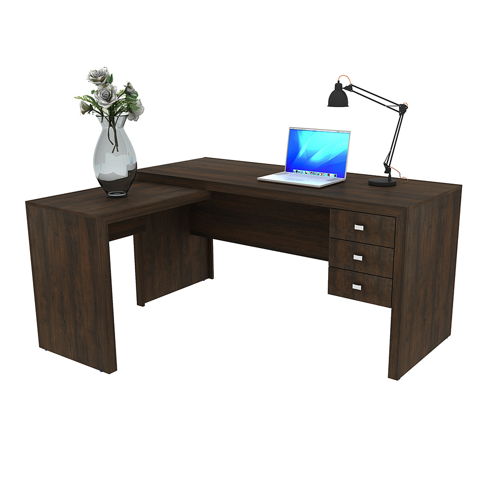 Mesa para Escritório Home Office ME4106 MDP Rustico G69 - Gran Belo