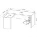 Mesa para Escritório Home Office ME4106 MDP Rustico G69 - Gran Belo
