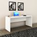 Mesa para Escritório Home Office ME4109 MDP Branco G69 - Gran Belo