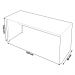 Mesa para Escritório Home Office ME4109 MDP Branco G69 - Gran Belo