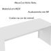 Mesa para Escritório Home Office ME4109 MDP Branco G69 - Gran Belo