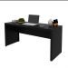 Mesa para Escritório Home Office ME4109 MDP Preto G69 - Gran Belo