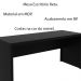 Mesa para Escritório Home Office ME4109 MDP Preto G69 - Gran Belo