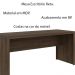 Mesa para Escritório Home Office ME4109 MDP Rustico G69 - Gran Belo