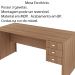 Mesa para Escritório Home Office ME4113 MDP Amendoa G69 - Gran Belo