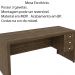 Mesa para Escritório Home Office ME4113 MDP Nogal G69 - Gran Belo