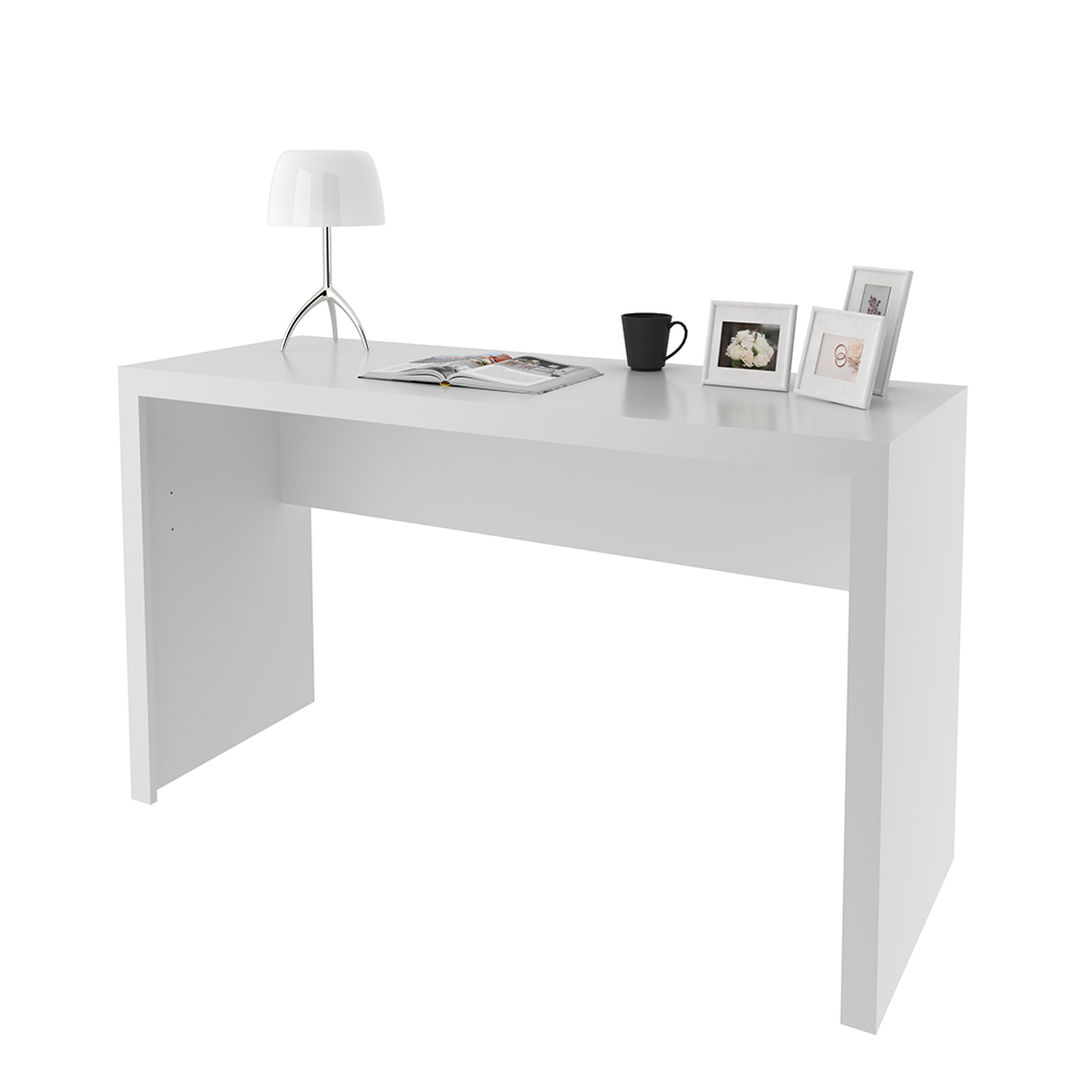 Mesa para Escritório Home Office ME4135 MDP Branco G69 - Gran Belo