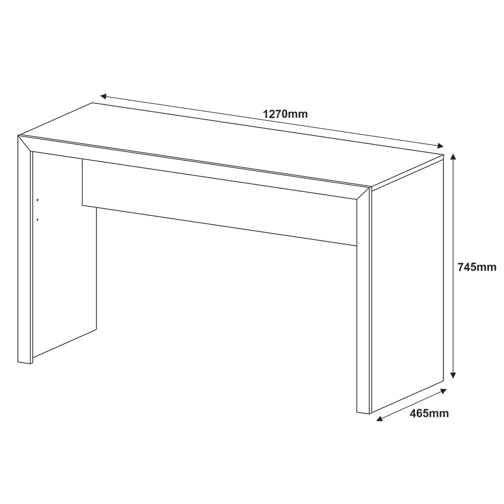 Mesa para Escritório Home Office ME4135 MDP Rustico G69 - Gran Belo