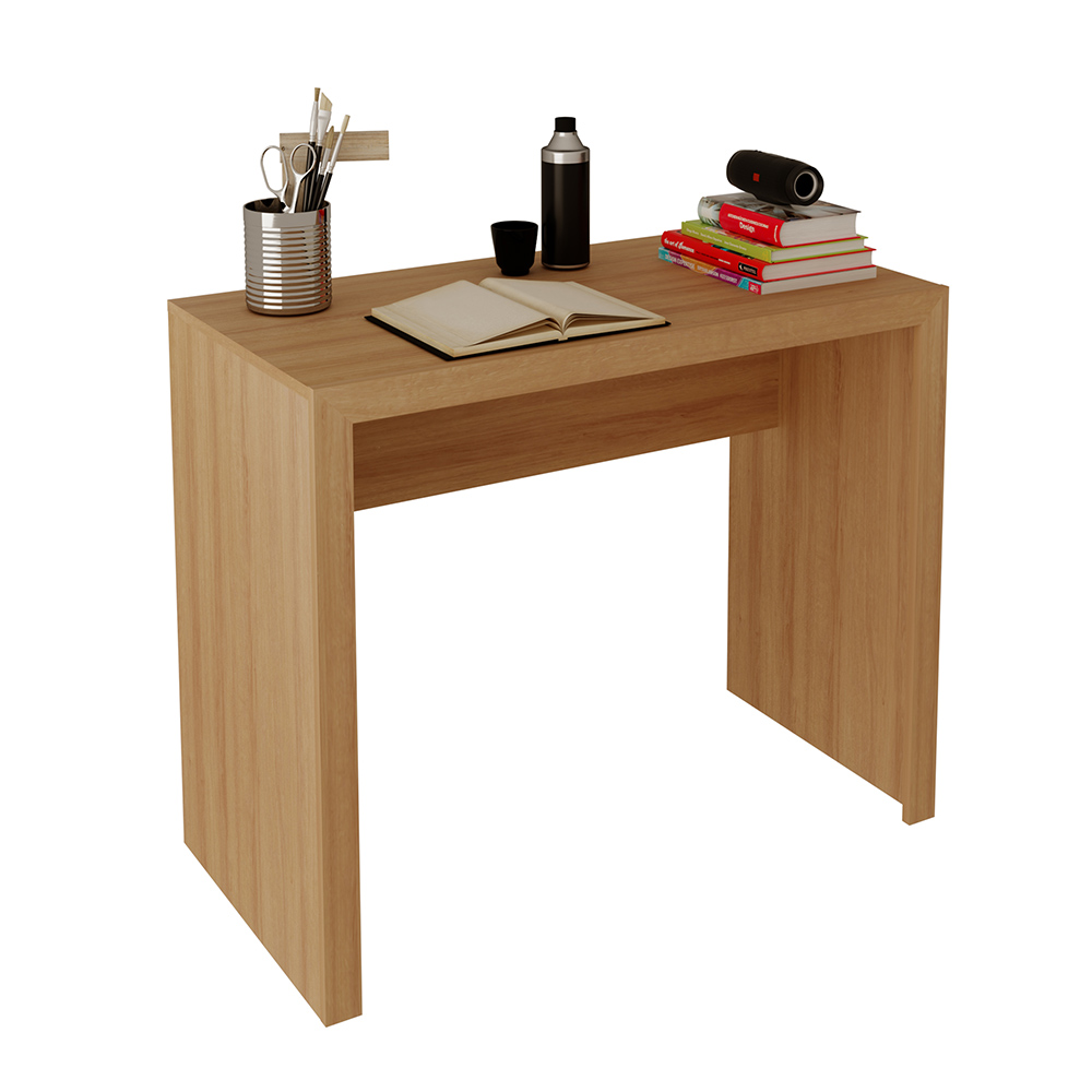 Mesa para Escritório Home Office ME4139 MDP Amendoa G69 - Gran Belo