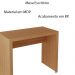 Mesa para Escritório Home Office ME4139 MDP Amendoa G69 - Gran Belo