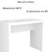 Mesa para Escritório Home Office ME4139 MDP Branco G69 - Gran Belo