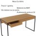 Mesa para Escritório Home Office ME4156 MDP Amendoa/Preto G69 - Gran Belo