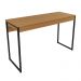 Mesa para Escritório Home Office ME4160 MDP Amendoa/Preto G69 - Gran Belo
