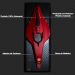 Miniatura 3D Quadro Decorativo 33cm x 12,5cm Carro F1 SF90 Vermelha G53 - Gran Belo