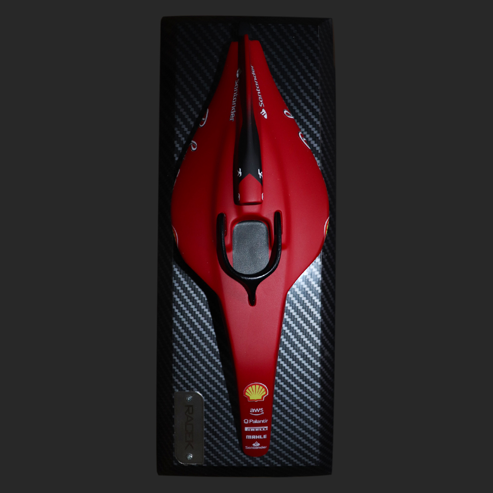 Miniatura 3D Quadro Decorativo 33cm x 12,5cm Carro F1 SF90 Vermelha G53 - Gran Belo