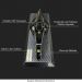 Miniatura Decorativa Mesa/Parede Carenagem Carro Fórmula 1 Lotus 98T Senna G53 - Gran Belo