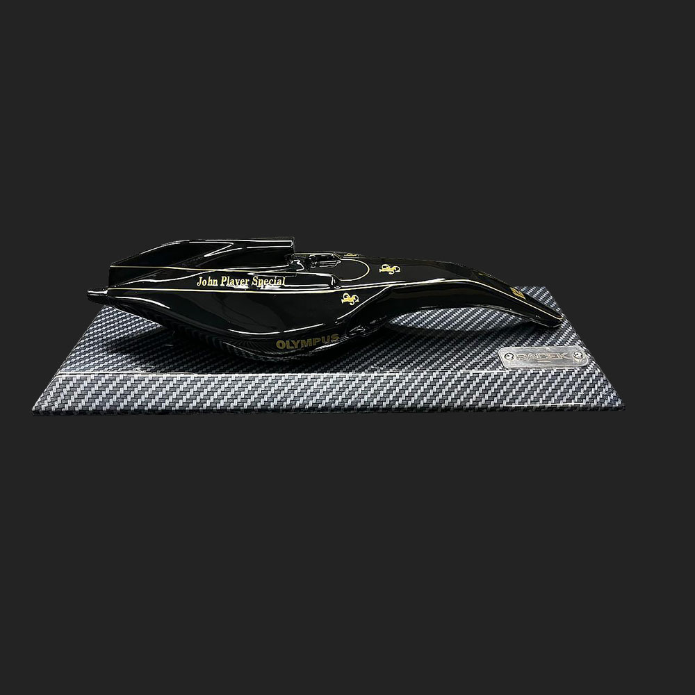 Miniatura de Quadro Decorativo 33cm x 12,5cm Carro F1 Lotus Snn 98T Preto G53 - Gran Belo